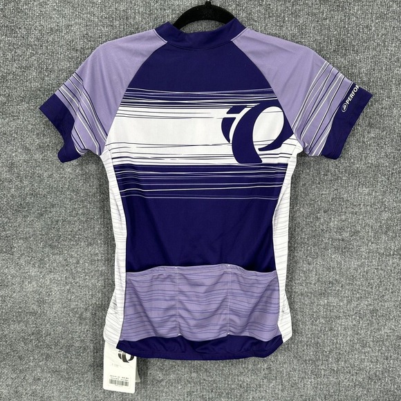Pearl Izumi Cycling Jersey Shirt Womens‎ M 1/2 Zip Pockets Purple Multi New - Picture 2 of 14